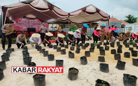 Polres Sampang Launching Penguatan Program Pekarangan Pangan Lestari Melalui Pendekatan Terintegrasi dan Berkelanjutan