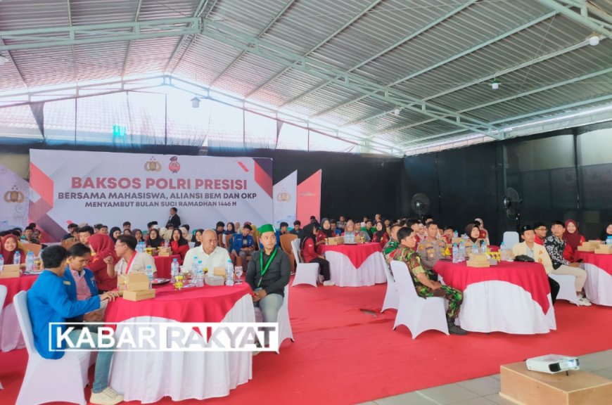 Jelang Bulan Ramadhan Serentak Kapolres Gelar Baksos Polri Presisi Bersama Mahasiswa