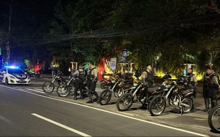 Jaga kondusifitas, Polresta Banyuwangi Gelar Patroli Skala Besar Jelang Sahur Ramadhan 1446 H
