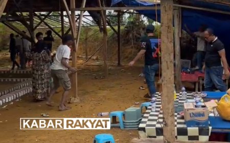 Tim Gabungan Polres Sampang Bubarkan Sabung Ayam Di Bulan Puasa