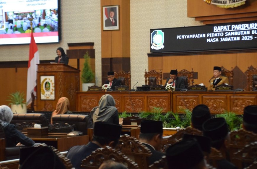 DPRD Gelar Rapat Paripurna Penyampaian Pidato Perdana Bupati Banyuwangi Masa Jabatan 2025-2030