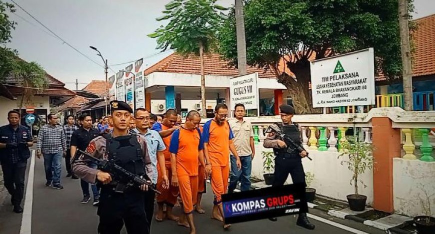 Dalam Kurun Satu Bulan, Polres Jombang Amankan Puluhan Tersangka Pelaku Kriminalitas