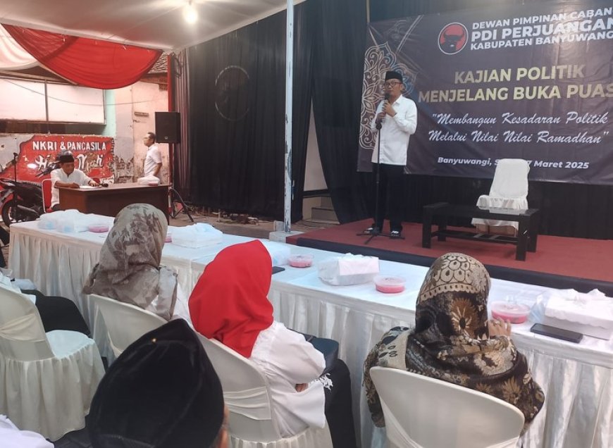 DPC PDI Perjuangan Banyuwangi Gelar Buka Puasa Bersama, Perkuat Silaturahmi dan Konsolidasi Politik.