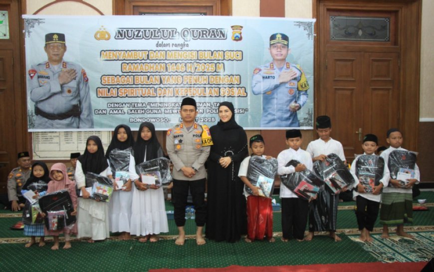 Gapai Hikmah Ramadhan, Kapolres Bondowoso Gelar Buka Puasa Bersama dengan Puluhan Anak Yatim Piatu