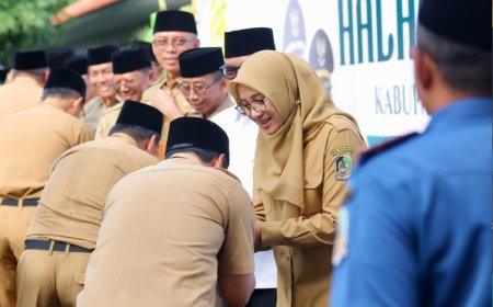 Pimpin Apel Hari Pertama Kerja Setelah lebaran, Bupati Ipuk Ajak Kerja Keras dan Terus Berinovasi