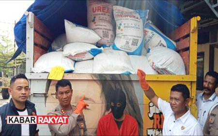 Polres Sampang Gagalkan Penyelundupan 9,6 Ton Pupuk Bersubsidi, Sopir Ditangkap