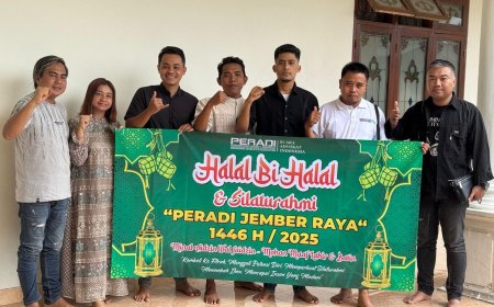 Merajut Kebersamaan, Peradi SAI Jember Gelar Halal Bihalal