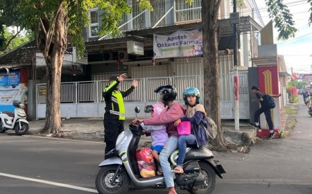 Berikan Rasa Aman dan Nyaman dijalan, Polresta Banyuwangi gencarkan Commander Wish Pagi