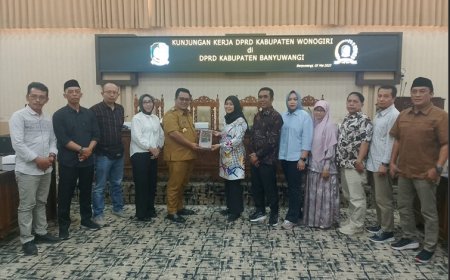 Studi Banding Kemitraan dengan Media, DPRD Banyuwangi Terima Kunjungan Kerja DPRD Wonogiri Jawa Tengah