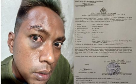 Penjual Tahu di Jember Diduga Dianiaya Pria Bermobil Hitam, Mata Lebam, Alis Robek