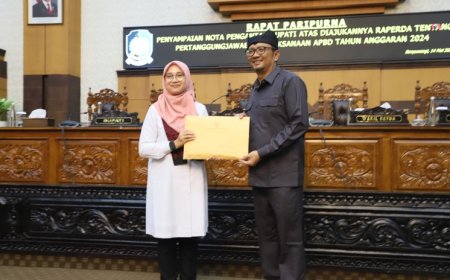 DPRD Banyuwangi Gelar Rapat Paripurna Penyampaian Nota Pengantar Raperda Pertanggungjawaban Pelaksanaan APBD Tahun 2024