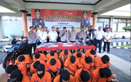 Operasi Pekat Semeru, Polresta Banyuwangi Ungkap Aksi Kejahatan Komplotan Polisi Gadungan