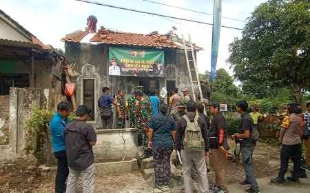 Guru TK di Jember Tinggal di Rumah Beralaskan Tanah Dapat Program Renovasi Rimah TMMD Ke-124