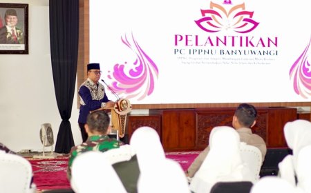 PC IPPNU Banyuwangi Dilantik, Wabup Mujiono Ajak Kalaborasi Bangun Daerah