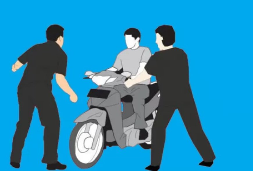 Resahkan Warga, Satreskrim Polresta Banyuwangi Tangkap Dua Debt Collector Diduga Rampas Motor Dijalan.