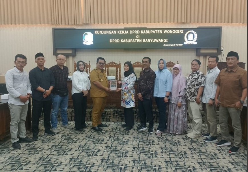 Studi Banding Kemitraan dengan Media, DPRD Banyuwangi Terima Kunjungan Kerja DPRD Wonogiri Jawa Tengah