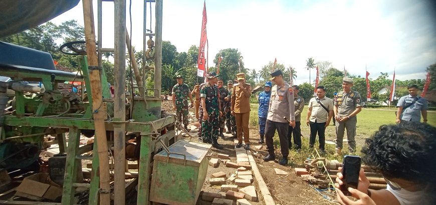 TNI Genjot Pembangunan Fisik dan Non Fisik Untuk Entaskan Kemiskinan Di Jember Melalui TMMD ke-124