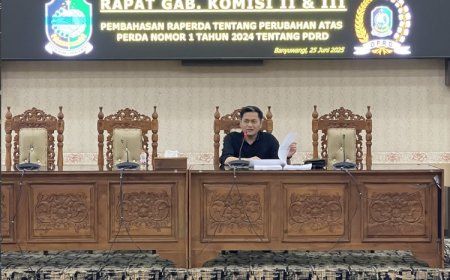 Pembahasan Perubahan Perda PDRD, Gabungan Komisi II dan III DPRD Banyuwangi Kaji dan Analisa Penyesuaian tarif Pajak dan Retribusi Daerah