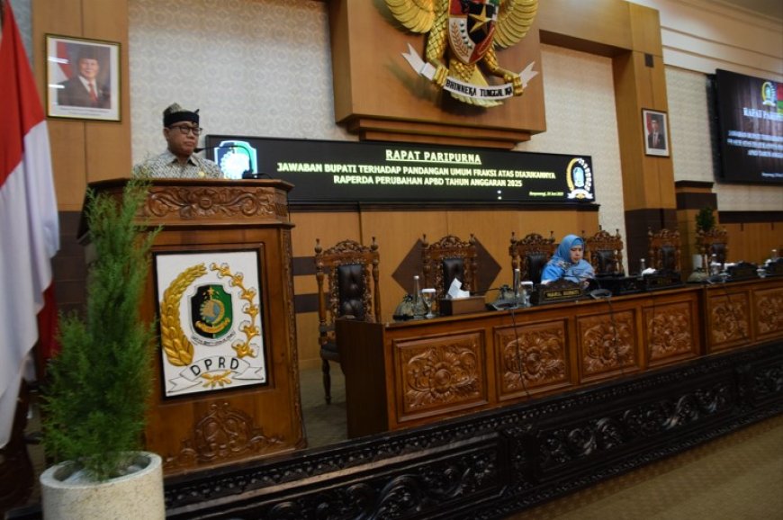 Jawaban Bupati atas PU Fraksi DPRD Banyuwangi terhadap Raperda Perubahan APBD Tahun 2025