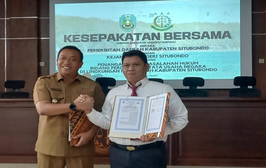 Cegah Penyimpangan Pengelolan Keuangan, Pemkab Situbondo MoU Pemdampingan Hukum dengan Kejaksaan