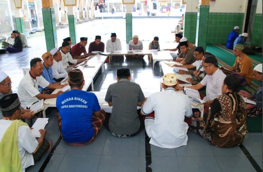 Warga Binaan Lapas Banyuwangi Sambut Tahun Baru Islam 1447 Hijriah dengan Khataman Al-Quran