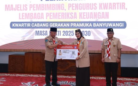 Bupati Ipuk Fiestiandani Kembali Dilantik Jadi Ketua Mabicab Gerakan Pramuka Banyuwangi