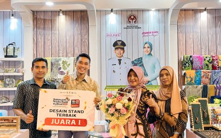 Bersaing dengan Ratusan Daerah, Pemkab Jember Raih Desain Stand Terbaik di BWBF 2025