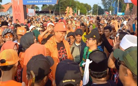 Lautan Manusia di Situbondo, Jalan Sehat Marongghi Hibur Warga, Bupati: Ini Bentuk Kekompakan Masyarakat