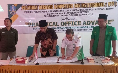 Tingkatkan Kompetensi Kader, PC GP Ansor Jember Teken MoU dengan UPT BLK