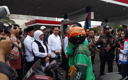 Distribusi BBM Pulih, Gubernur Khofifah Cek Langsung Kesiapan SPBU di Jember