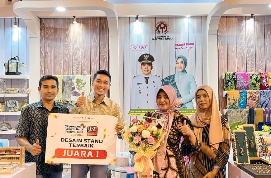 Bersaing dengan Ratusan Daerah, Pemkab Jember Raih Desain Stand Terbaik di BWBF 2025