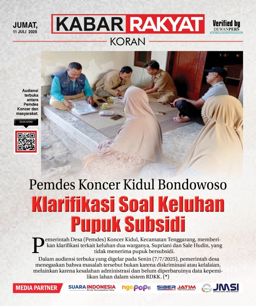 EDISI, JUMAT 11 JULI 2025