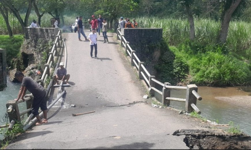 Jembatan Sungai Lembu Pesanggaran Rusak, Pemkab Banyuwangi Segera Bangun Jembatan Darurat