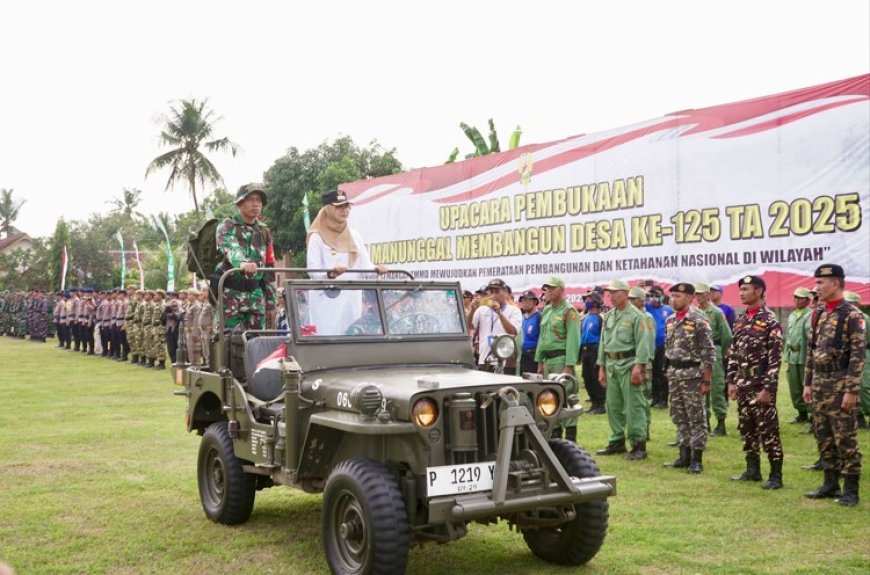 Dukung TMMD Banyuwangi ke-125, Bupati Ipuk: Sinergi Percepat Pembangunan Pedesaan Bareng TNI