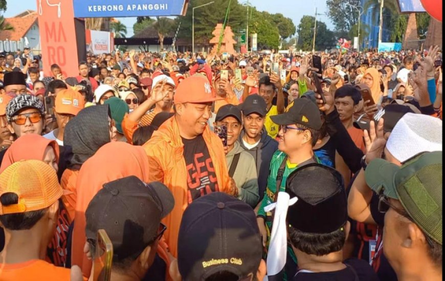 Lautan Manusia di Situbondo, Jalan Sehat Marongghi Hibur Warga, Bupati: Ini Bentuk Kekompakan Masyarakat