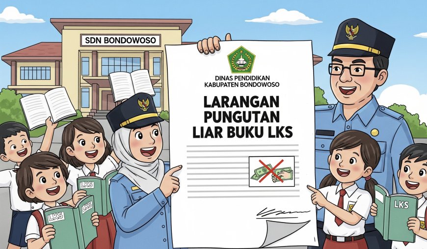 Dispendik Bondowoso Tegaskan Buku LKS Tak Wajib Dibeli, Sekolah Dilarang Intimidasi Siswa