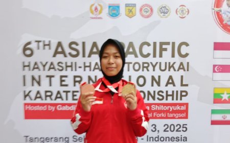 Bawa Nama Jatim, Ganes Danastri Raih Dua Medali di International Asia-Pasific Karate Championship