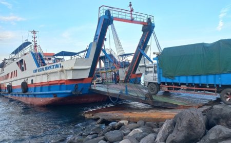 ASDP Cabang Ketapang Pasang Stiker dan Batasi Tiket Penyeberangan Kendaraan Berat