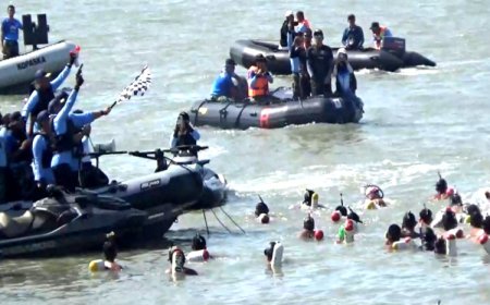 Kejauraan Kopaska Fin Swimming yang diikuti ratusan peserta