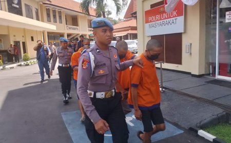 Satreskrim Polresta Banyuwangi Tangkap 2 Pelaku Curanmor dan 4 Penadah Hasil Curian