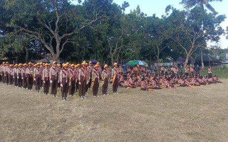 1.150 Anggota Pramuka Ikuti Upacara Hari Jadi ke-64 di Bondowoso