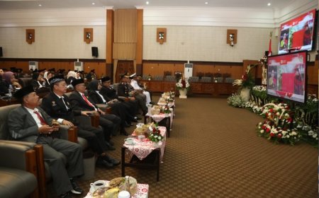 DPRD Banyuwangi Gelar Paripurna Istimewa Dengarkan Pidato Kenegaraan Presiden RI Prabowo Subianto