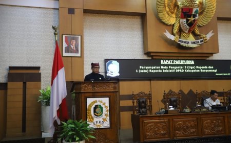DPRD Banyuwangi Gelar Paripurna Penyampaian Nota Keuangan Raperda Tentang APBD 2026