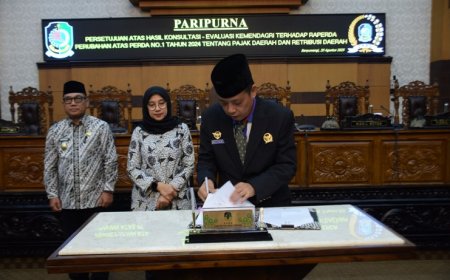 Penegasan Tidak Ada Kenaikan Tarif, DPRD Banyuwangi Gelar Rapat Paripurna Persetujuan Penerapan Sistem Multi Tarif Pengenaan PBB P2