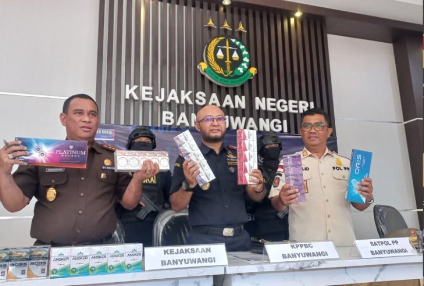 Bea Cukai Ungkap Peredaran Rokok Ilegal di Kecamatan Kalibaru Banyuwangi, Rugikan Negara Ratusan Juta