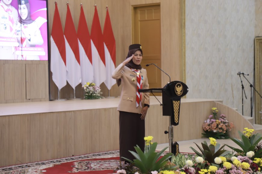 Istri Bupati Jember Didapuk Menjadi Ketua Kwarcab Pramuka Jember.