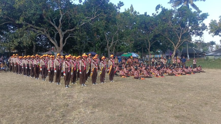 1.150 Anggota Pramuka Ikuti Upacara Hari Jadi ke-64 di Bondowoso
