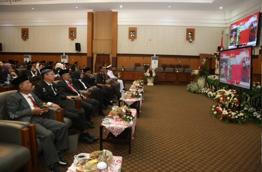 DPRD Banyuwangi Gelar Paripurna Istimewa Dengarkan Pidato Kenegaraan Presiden RI Prabowo Subianto