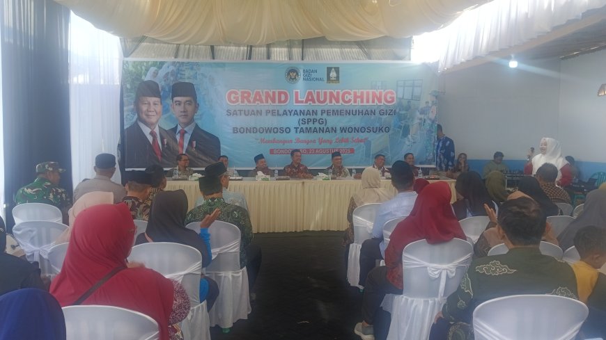 Bupati Bondowoso Resmikan SPPG Wonosuko, Tamanan Dukung Program Nasional Makan Bergizi Gratis