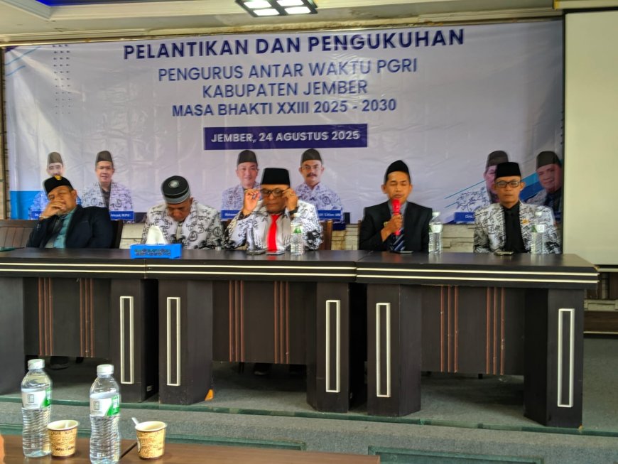 Muhamad Abror Budianto Terpilih Jadi Ketua PGRI Jember